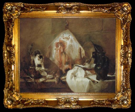 framed  Jean Baptiste Simeon Chardin That raked, ta009-2